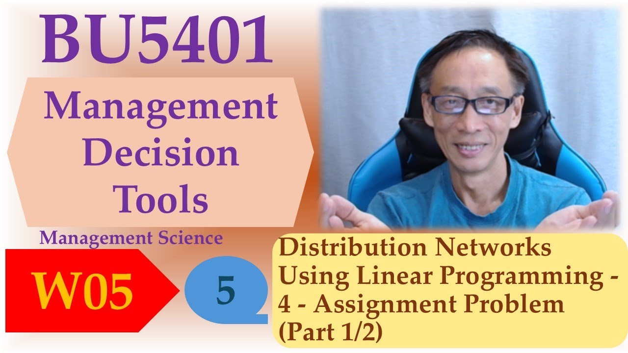 Distribution Networks Using Linear Programming - 4 - Assignment Problem ...