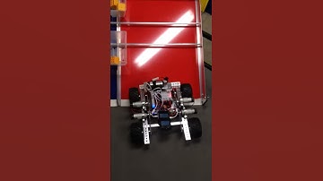 Robot Climbing to the medium section on mountain- Avengers Tech FTC