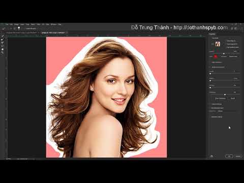 Photoshop CC 2018: Kỹ thuật tách tóc mai ra khỏi hình nền