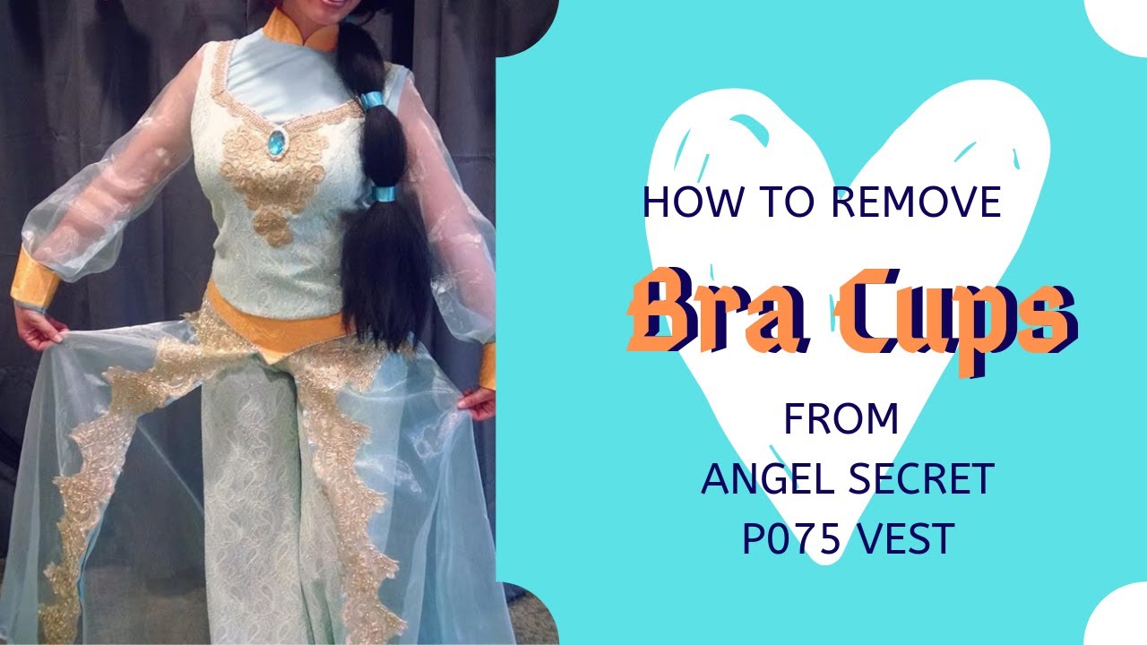 How to remove bra cups from Angel Secret P075 vest 