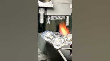 6061 bicycle front fork crown is formed in one second#forging #cnc