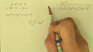 Unit 9 Polynomial Long Division Video #4