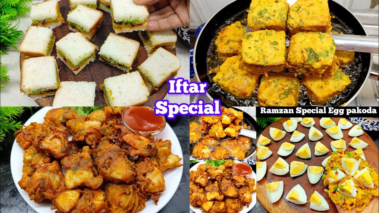 Crispy Bread Pakoda & Egg Laccha Pakoda Recipe (Ramzan Special) | Iftar Special Pakoda Recipe 