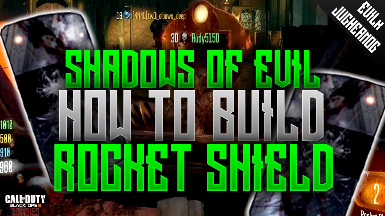 ★SHADOWS of EVIL ★ ZOMBIE ROCKET SHIELD ❝TUTORIAL❞ BLACK OPS 3 ZOMBIES
