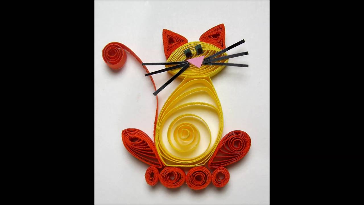 Quilled Cat / Quilling Paper Art / ONLY Template / ONLY Pattern / General  Recommendations With a Video With Subtitles / Instant Download 