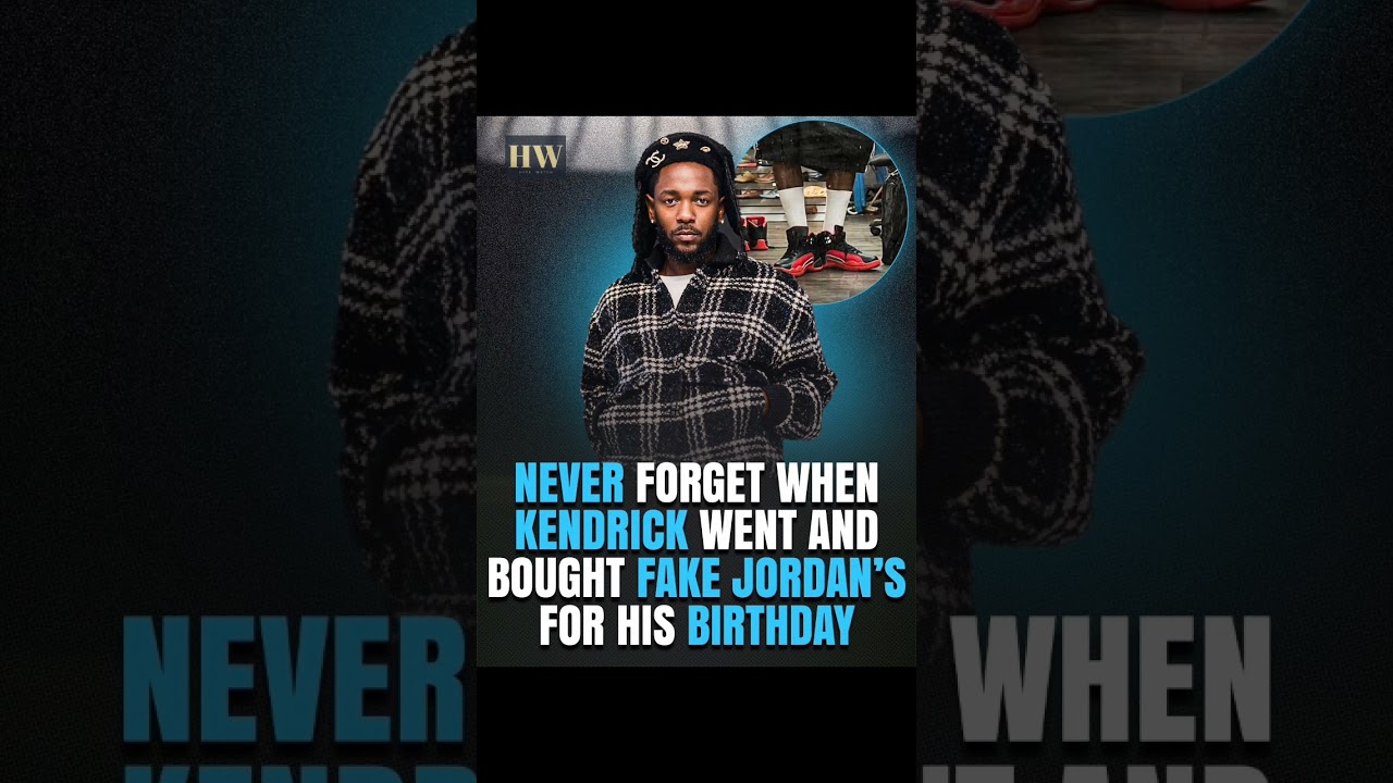 Kendrick Lamar Chose Fake Jordans on His Birthday! 