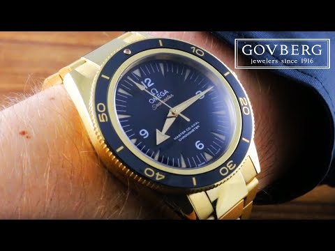 Omega Seamaster 300m (Yellow Gold) 233.60.41.21.01.002 Functions & Care Guide