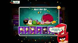 Angry Birds 2 AB2 🗼 Trick to buy all hats in Hat Store💰The Sneaky Adventure 😼 Heist Hat Set screenshot 1