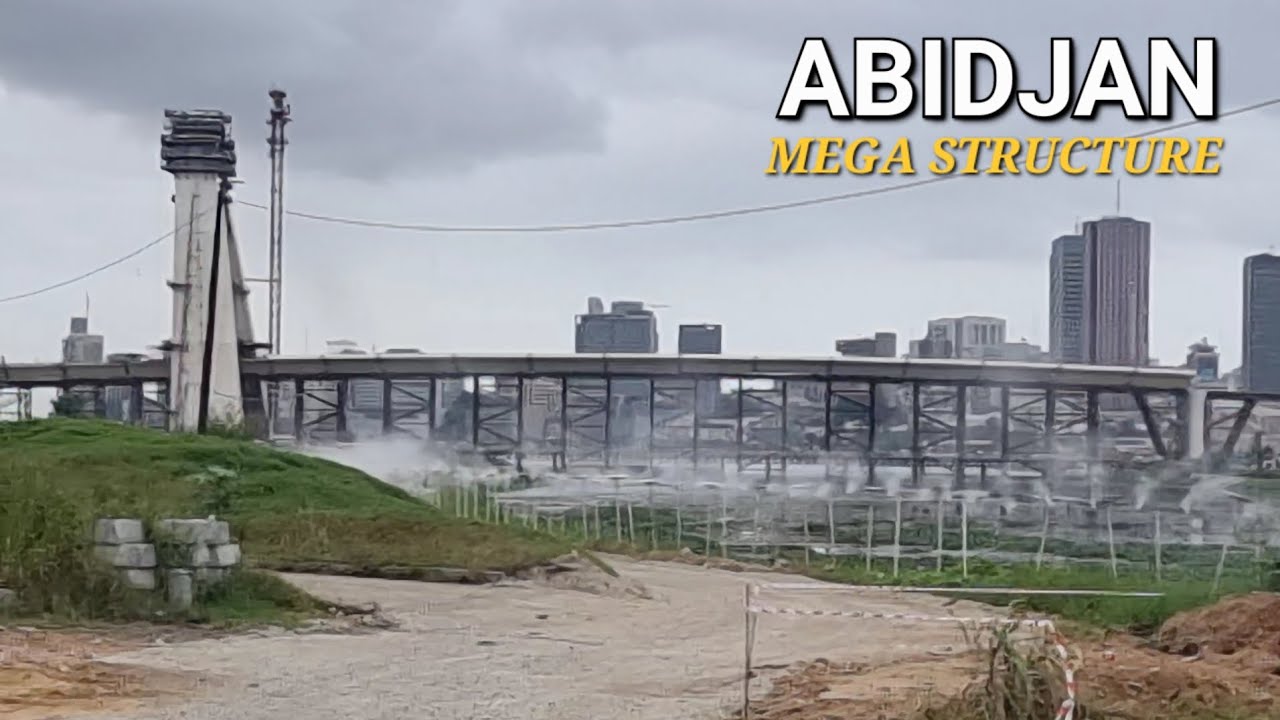 Abidjan mega structure in progress Le pont de Cocody et l'aménagement de la baie de cocody
