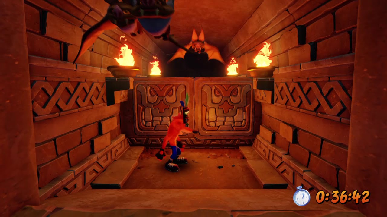 Crash Bandicoot 1 [N. Sane Trilogy] Temple Ruins [Time Trail] YouTube