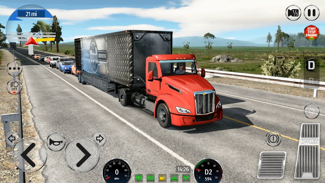 New Game  by Ovilex : Truck Simulator Drive USA: EVO First Gameplay  (iOS, Android)