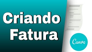 Como CRIAR FATURA Com o CANVA screenshot 1