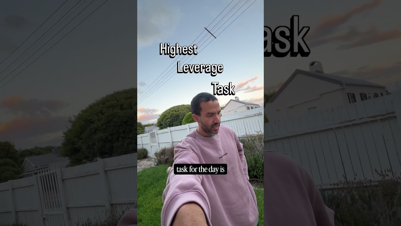 Что если бы вы каждый день работали только над задачей, имеющей для вас наибольшее значение? 