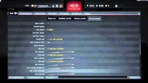 War Thunder Tutorials: Setting Up your controller for PS4 Simulator Battles