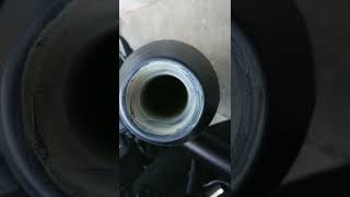 Over racing メガホンフルエキマフラー白い粉の恐怖。