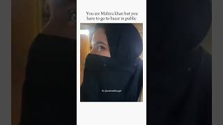 Mahirah Khan In Burka At Bhawalpur Bazar.