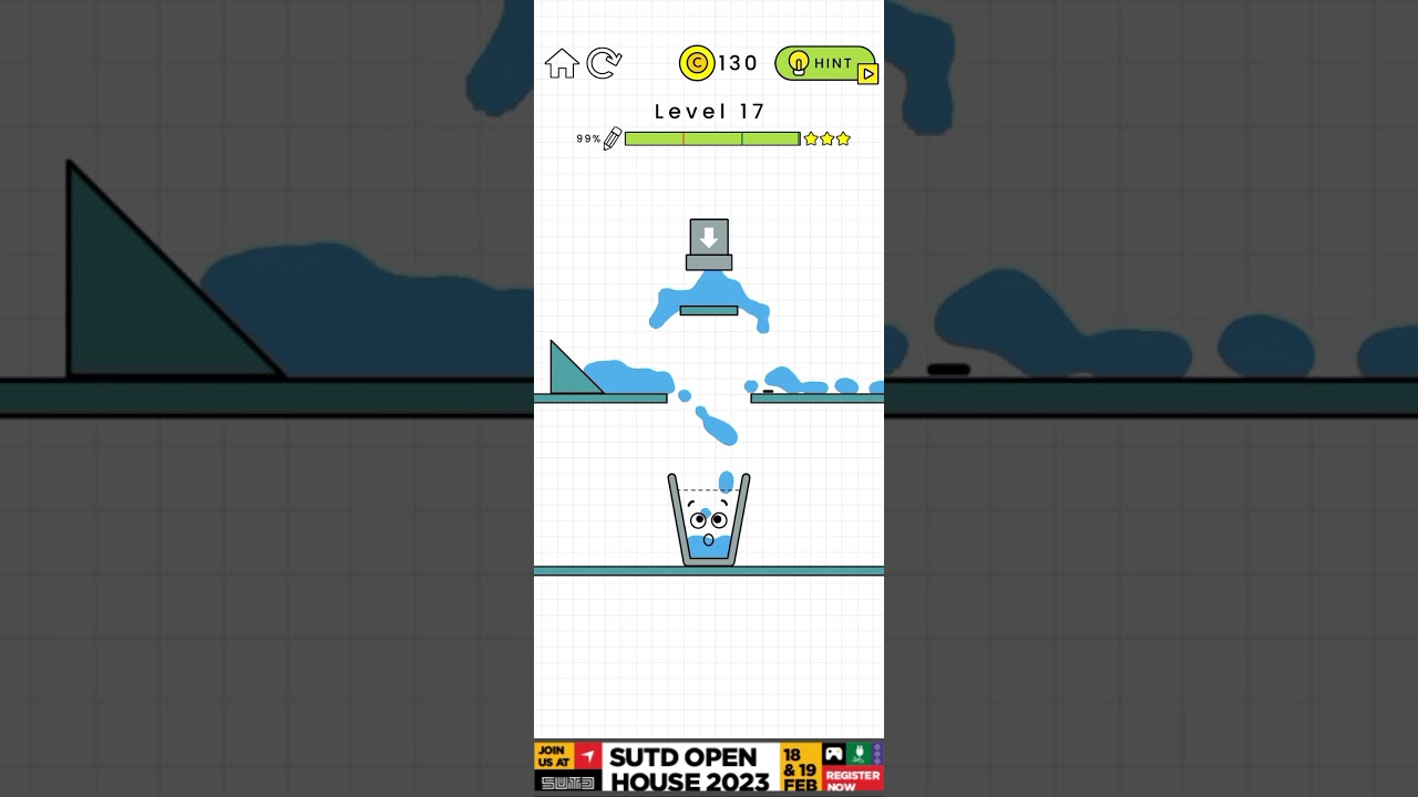 Happy glass level 17 to 18 