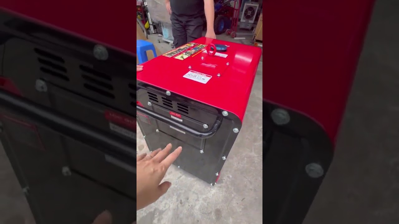 Chạy thử máy phát điện chạy dầu 5kw êm như ru ngủ #shorts #vinmax