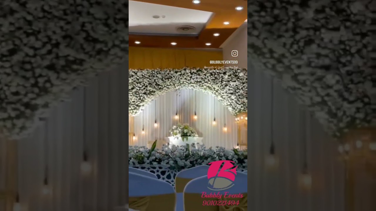 ReceptionDecor At Samyuktha Vedika By Bubbly events Pramod 9010221494  