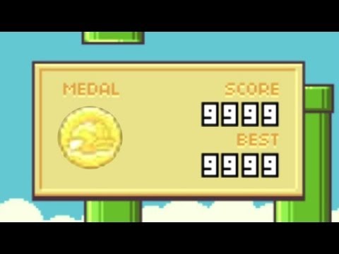Как набрать 9999 в Flappy Bird / How to gain 9999 points in Flappy bird