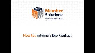 Member Manager: New Contract Flow