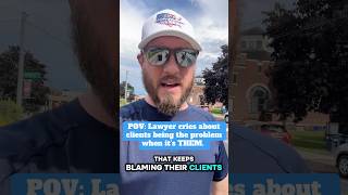 POV: Car Accident Lawyer cries about clients being the problem when it’s THEM.