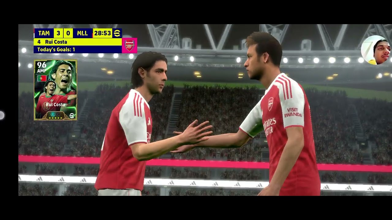 Arsenal vs Mallorca RN, tour event match, Emirates stadium, London, England, best moments, efootball