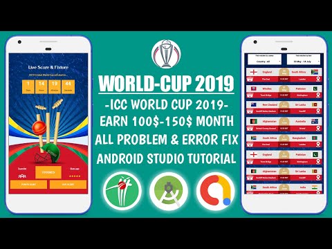 ICC World Cup 2019 App Source Code | Android Studio Tutorial #06