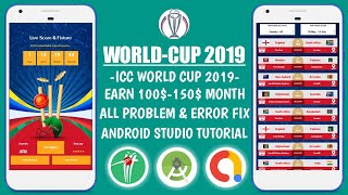 ICC World Cup 2019 App Source Code | Android Studio Tutorial #06 screenshot 4