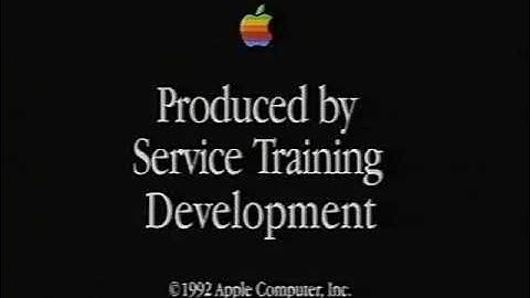 Apple Service Training Development (1992)