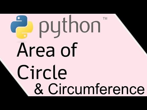 Python Exercises #2 || Print Circumference & Area Of The Circle