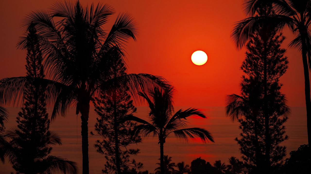 Hawaii Sunset Time Lapse - No copyright