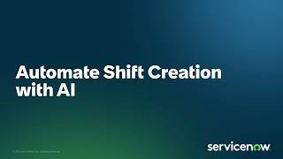 FSM Flash: Automate Shift Creation with AI