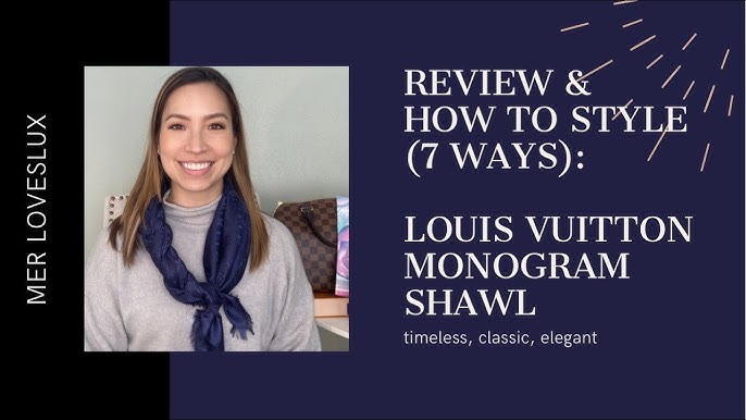 Louis Vuitton Monogram Savane Watercolor Stole/Scarf Review 