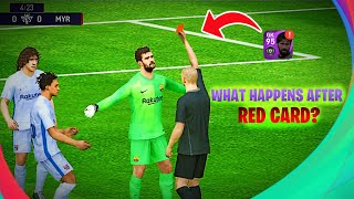 This Happens After Goal Keeper Gets Red Card In Pes Mobile not Good