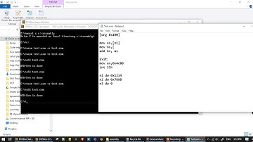 01: How to execute your first program in Assembly language on DOSBOX?