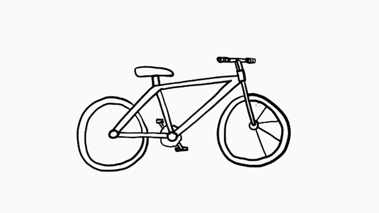HOW TO DRAW A BIKE EASY STEP BY STEP DRAWING bike YouTube