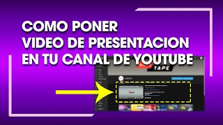 HOW TO ADD A PRESENTATION VIDEO TO YOUR YOUTUBE CHANNEL 2022