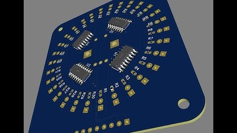 ROTARY ENCODER COMMAND LED CIRCLE (4x SHIFT REGISTER 74HC595) #electronic #pcb