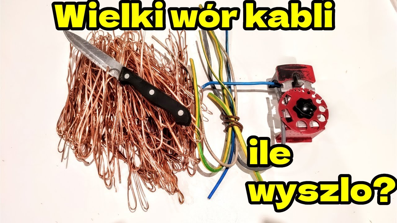 Ile zarobimy z ponad 3 kg kabli? Korowanie kabli, czy to się w ogóle opłaca?