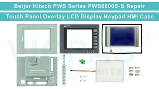 PWS6600S-S Beijer Hitech PWS Touch Panel LCD Display Screen Front Overlay Keyboard Membrane Housing