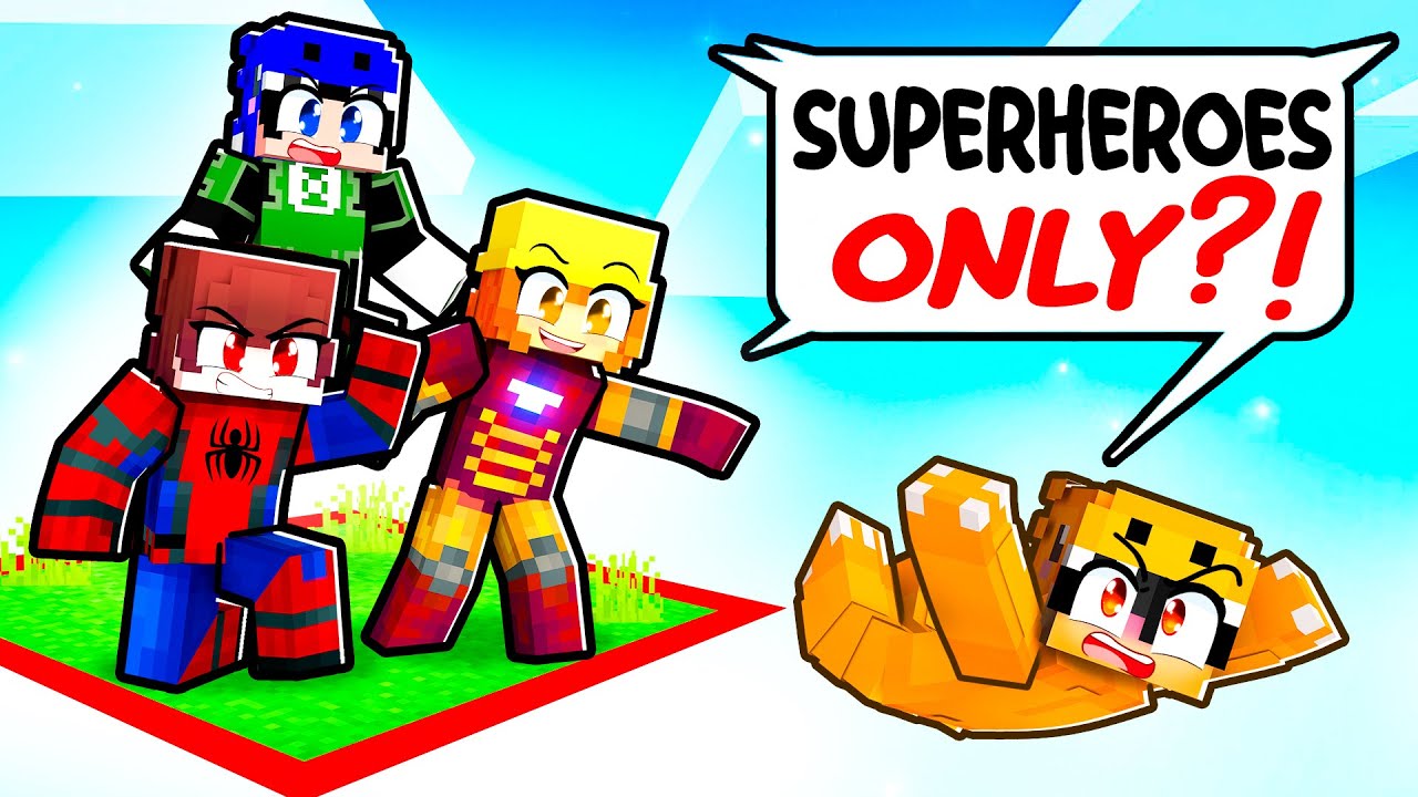 Locked on ONE CHUNK But We’re SUPERHEROES!