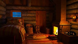 Frosty Blizzard Sounds for Sleeping, and Fireplace in a Cozy Winter Hut by Rainy Guy 644,702 views 4 months ago 8 hours
