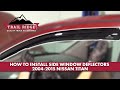 How to Install Window Deflectors 2004-2015 Nissan Titan