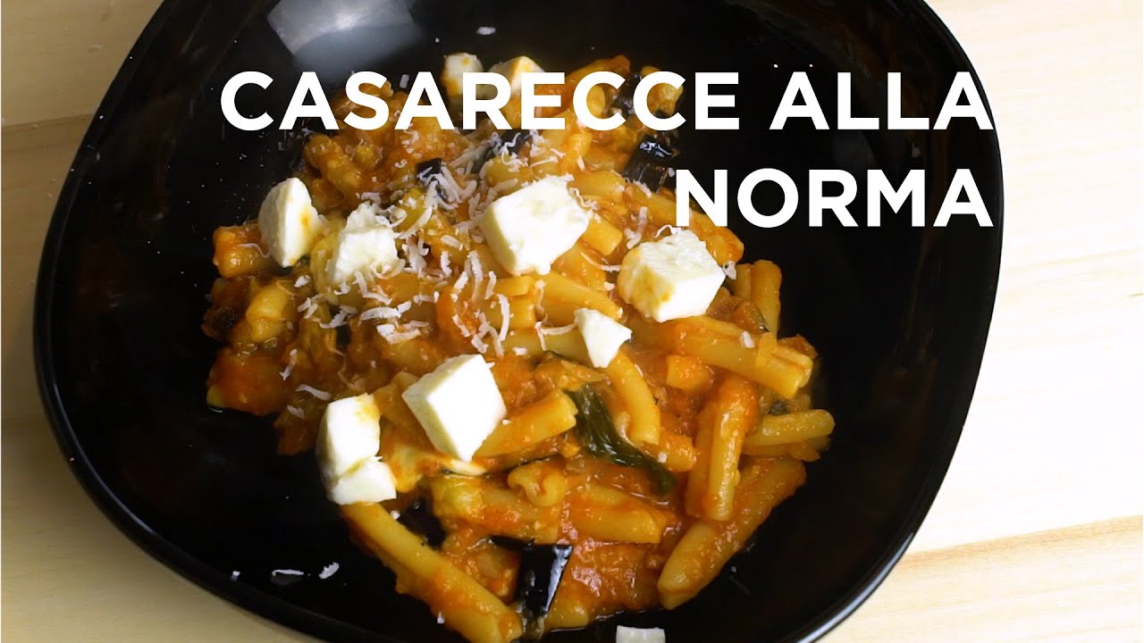 Casarecce alla Norma Best Eggplant Pasta recipe YouTube