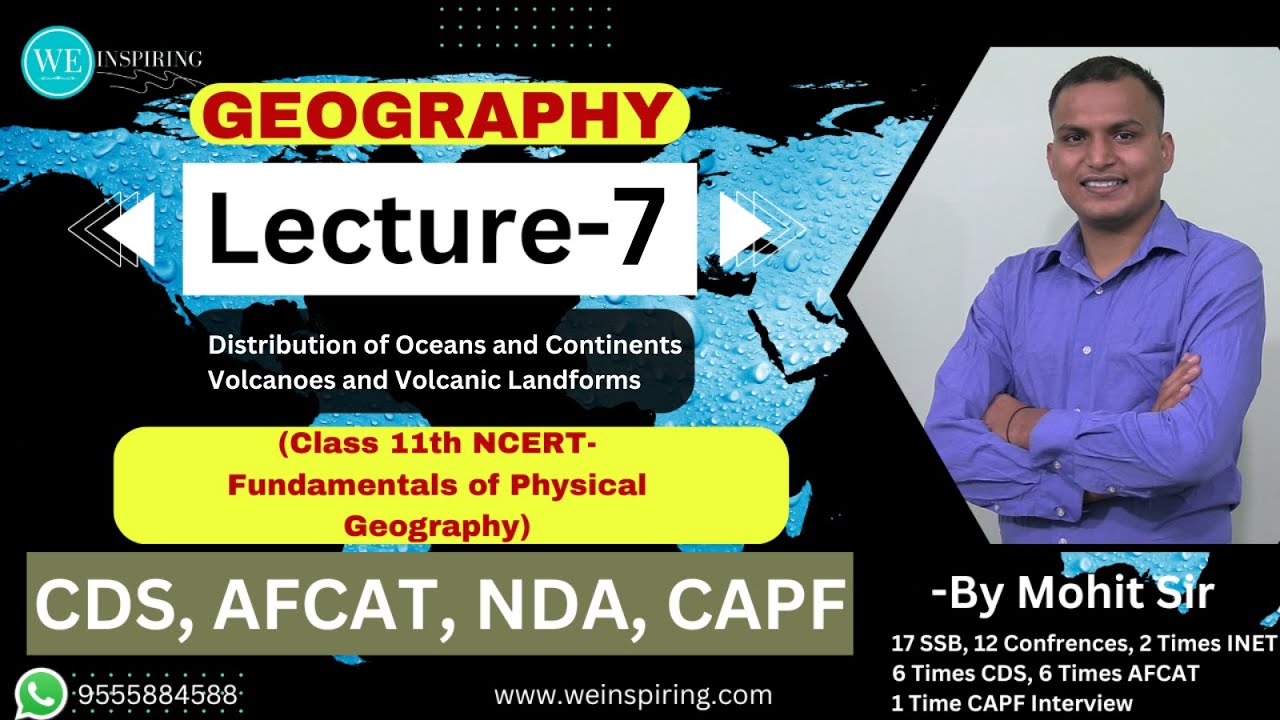 L7 Geography Class 11 NCERT Volcanic Landforms Continental