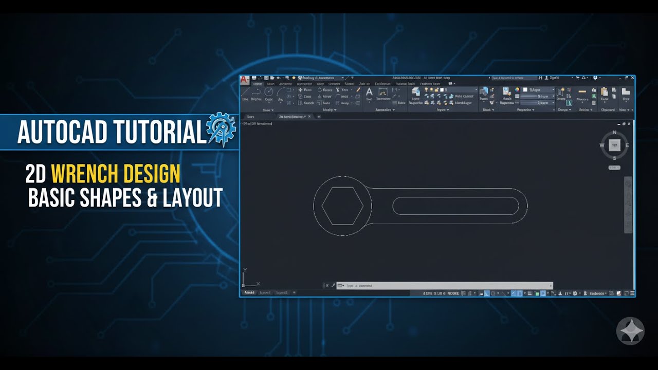 Autocad 2d basic drawing for beginners - YouTube