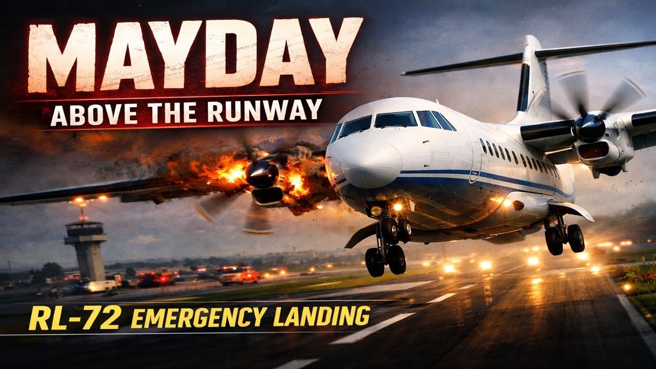 Mayday Above the Runway | RL-72 Emergency Landing | Turboprop Flight Simulator Cinematic