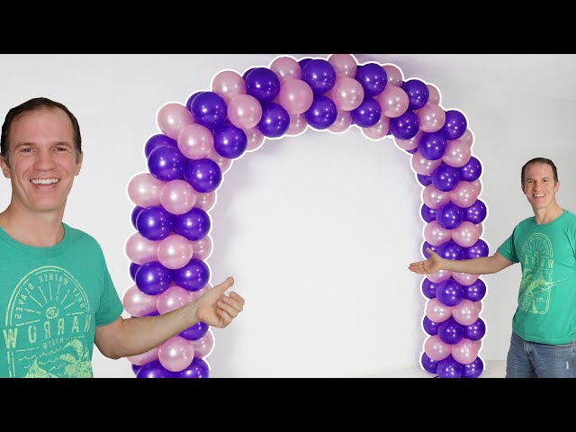 Como hacer un arco con globos para fiesta / balloon arch 