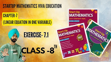 Exercise 7.1 question 1 startup mathematics viva education class 8th